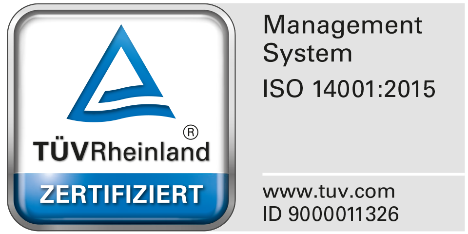 Zertifikat Rheinland Management System ISO 14001:2015
