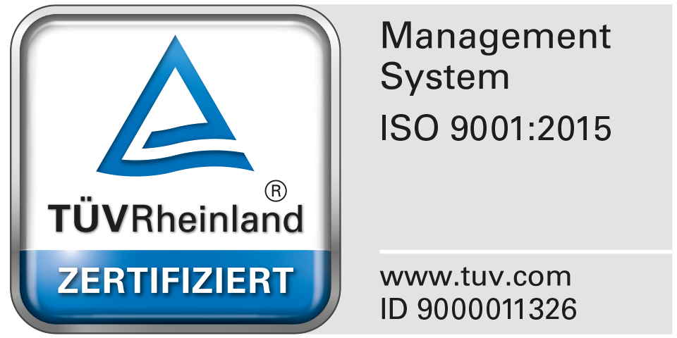 Zertifikat Rheinland Management System ISO 9001:2015