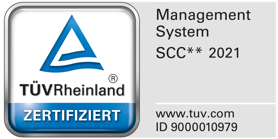 Zertifikat Rheinland Management System SCC 2021