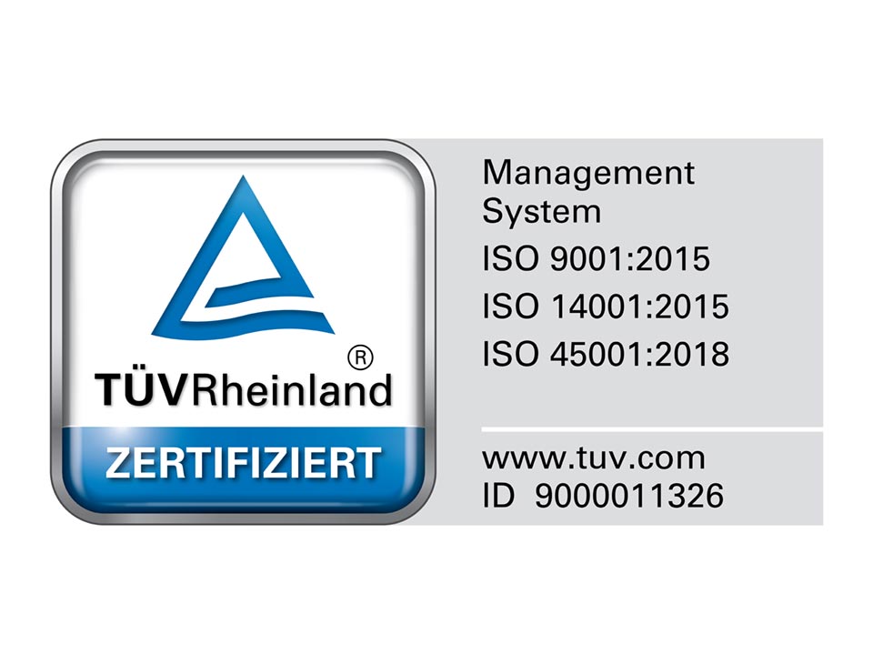 Zertifikat TÜV 2015